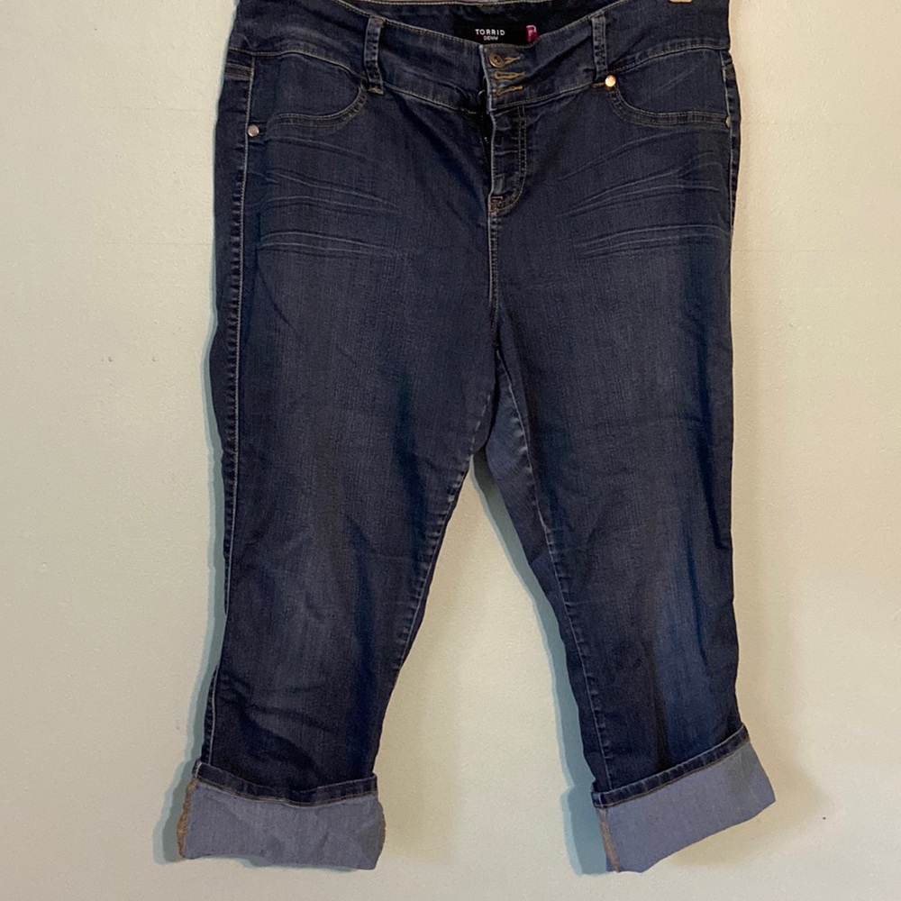 Denim capris